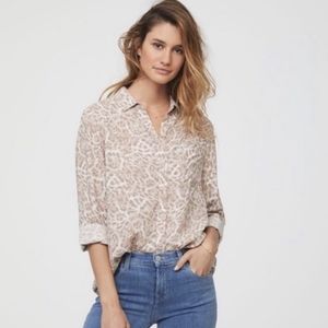NWT BEACHLUNCHLOUNGE COLLECTION ALANA BUTTON DOWN BLOUSE